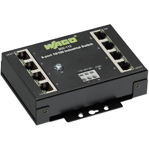 WAGO Industrieswitch unmanaged 8-PORT 100BASE-TX INDUSTR.ECO SWITCH Anzahl Ethernet Ports