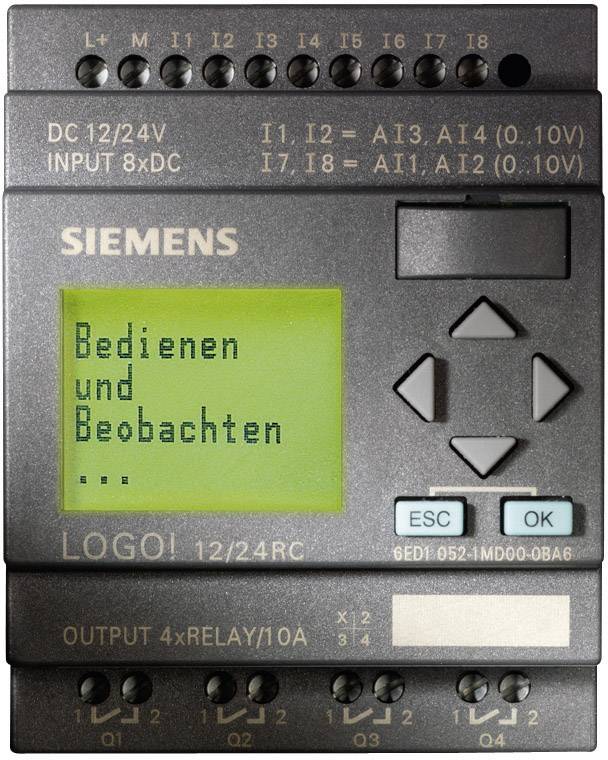 Siemens LOGO! 12/24RC SPS-Steuerungsmodul 12 V/DC, 24 V/DC