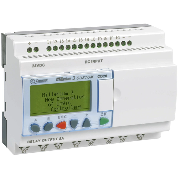 Crouzet 88970052 Millenium 3 CD20 S SPS-Steuerungsmodul 24 V/DC Crouzet 88970052 Millenium 3 CD20 S SPS-Steuerungsmodul 24 V/DC