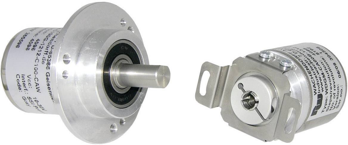 Zwei verschiedene Gehäuse von Drehgebern aus Metall, einer mit hervorstehender Achse und einer mit flacher Montagebasis. Sie werden zur präzisen Positionsmessung verwendet.