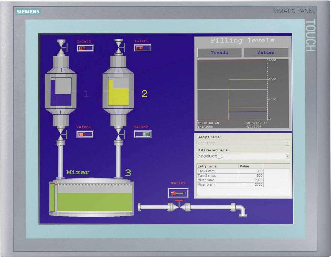 Siemens 6AV6647-0AG11-3AX0 6AV66470AG113AX0 SPS-Displayerweiterung 1024 x 768 Pixel