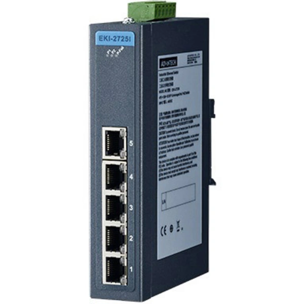 Advantech EKI-2725-CE Switch LAN Anzahl Ausgänge: 5 x 12 V/DC, 24 V/DC, 48 V/DC Advantech EKI-2725-CE Switch LAN Anzahl Ausgänge: 5 x 12 V/DC, 24 V/DC, 48 V/DC