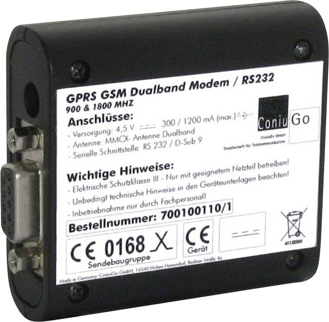 ConiuGo 700100110 GSM Modem RS 232 4.5 V/DC