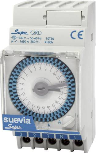 Suevia SUPRA QRD Hutschienen-Zeitschaltuhr analog 230 V/AC 4000W