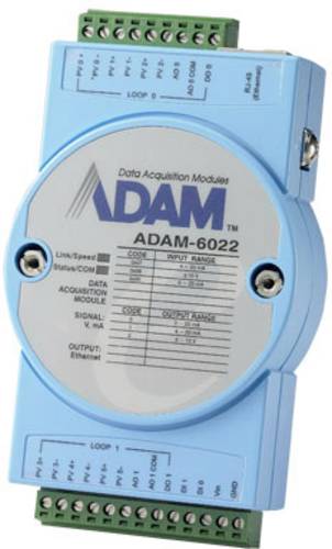 Advantech ADAM-6022 Ethernet Dual-Loop PID Controller 12 V/DC, 24 V/DC
