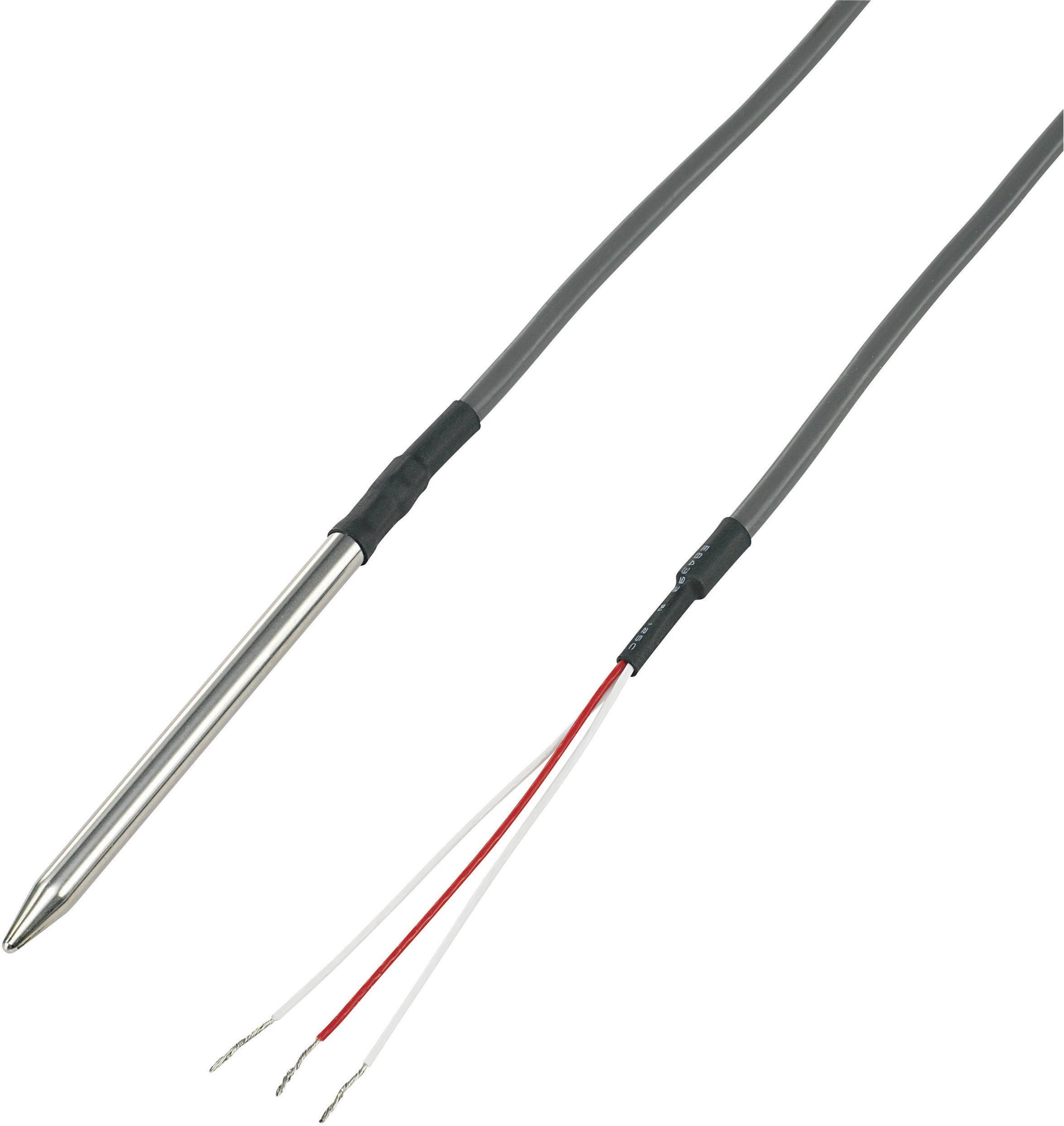 Temperatursensor 198466 Fühler-Typ Pt100 Messbereich Temperatur-100 bis 200 °C Kabellänge (Details) 3 m Fühlerbreite 6 mm