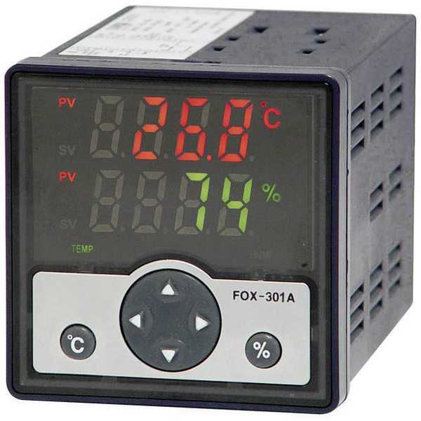 FOX-301A Temperaturregler NTC Relais 3A (L x B x H) 100 x 72 x 72mm