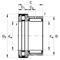 UBC Bearing NKXR 25 Z Zylinderrollenlager Bohrungs-Ø 25 mm Außen-Durchmesser 43.2 mm Drehzahl (max.) 5800 U/min UBC Bearing NKXR 25 Z Zylinderrollenlager Bohrungs-Ø 25 mm Außen-Durchmesser 43.2 mm Drehzahl (max.) 5800 U/min