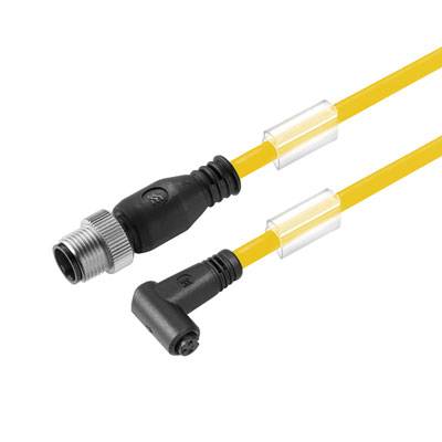 Weidmüller 1093150150 Sensor-/Aktor-Steckverbinder, konfektioniert M12 Stecker, gerade, Buchse, gewinkelt 1.50m Polzahl Sensoren