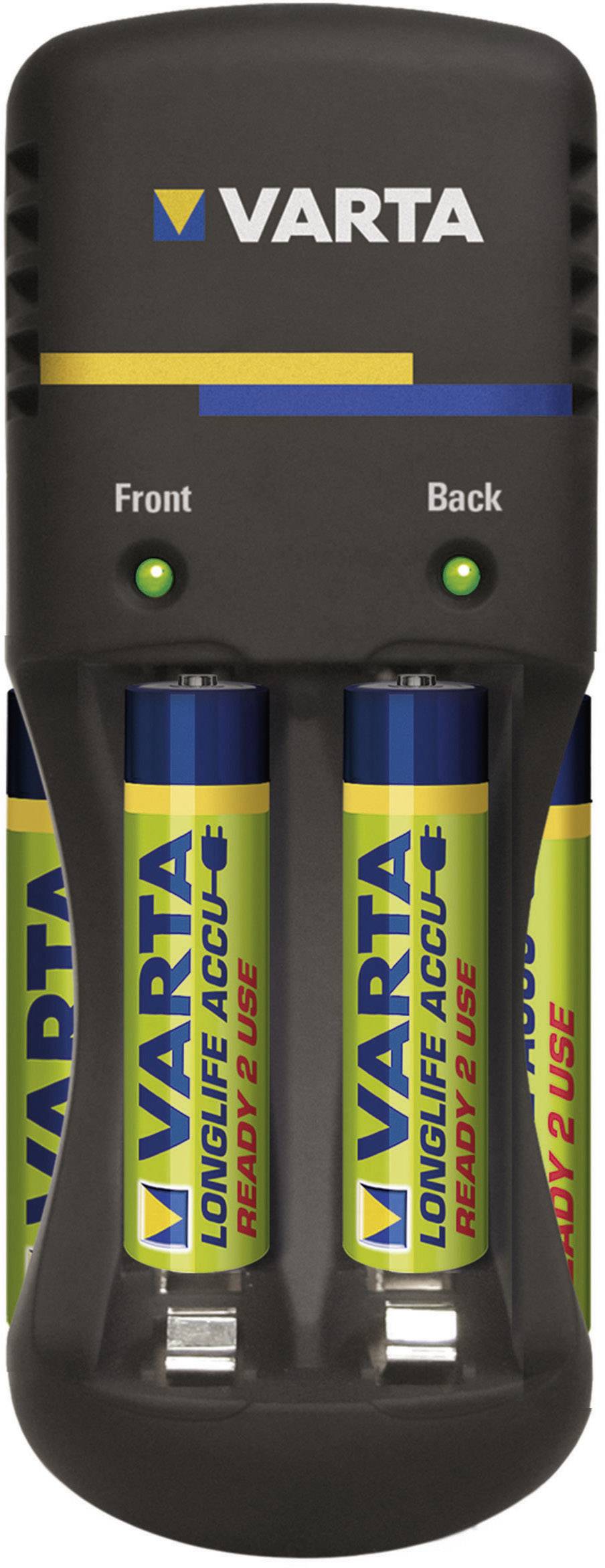 Varta Pocket Charger Rundzellen-Ladegerät NiMH Micro (AAA), Mignon (AA)
