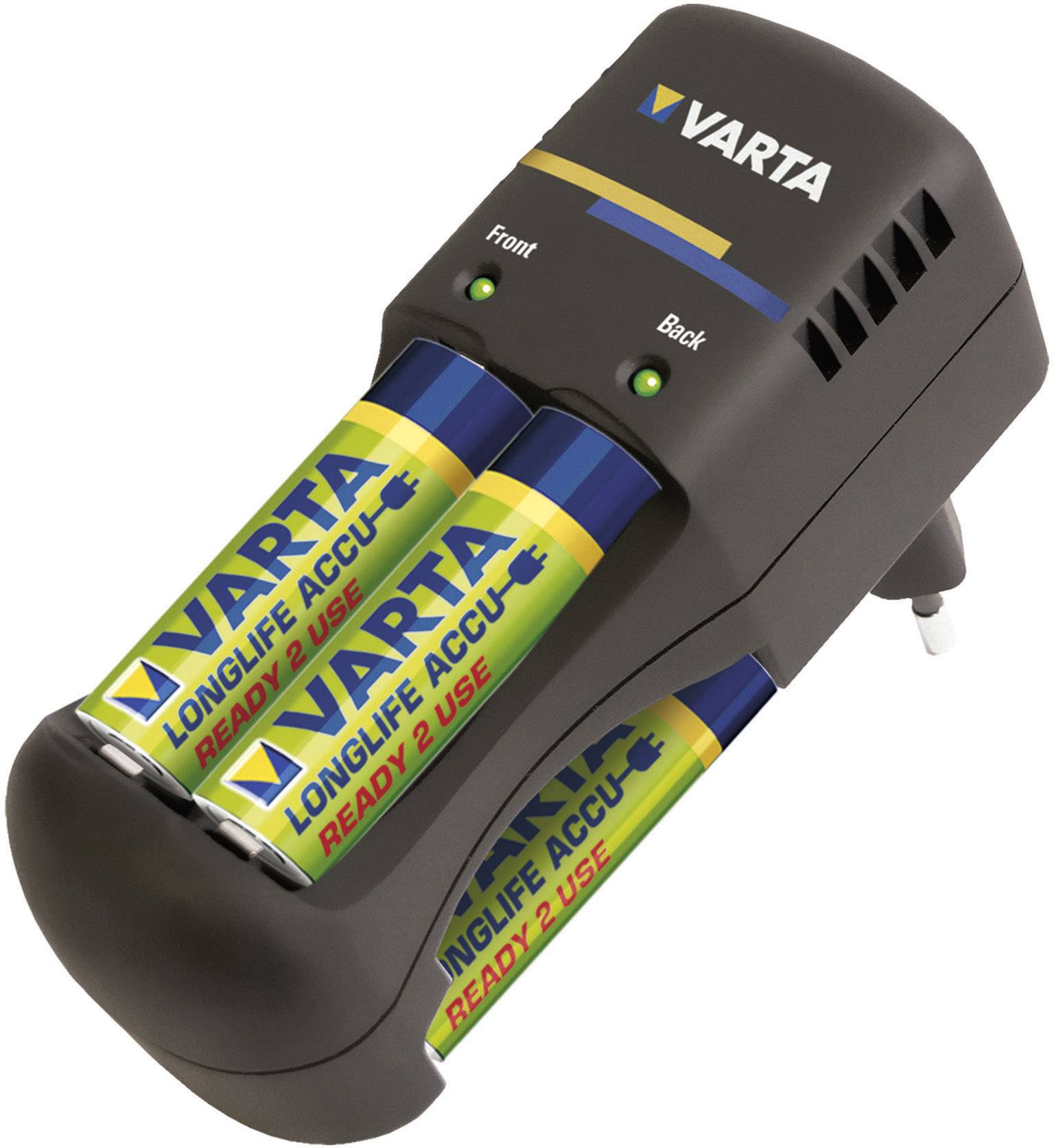 Varta Pocket Charger Rundzellen-Ladegerät NiMH Micro (AAA), Mignon (AA)