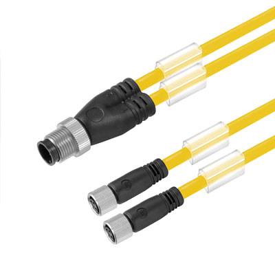 Weidmüller 1093250150 Sensor-/Aktor-Steckverbinder, konfektioniert M12 Stecker, gerade, Buchse, gerade 1.50m Polzahl Sensoren