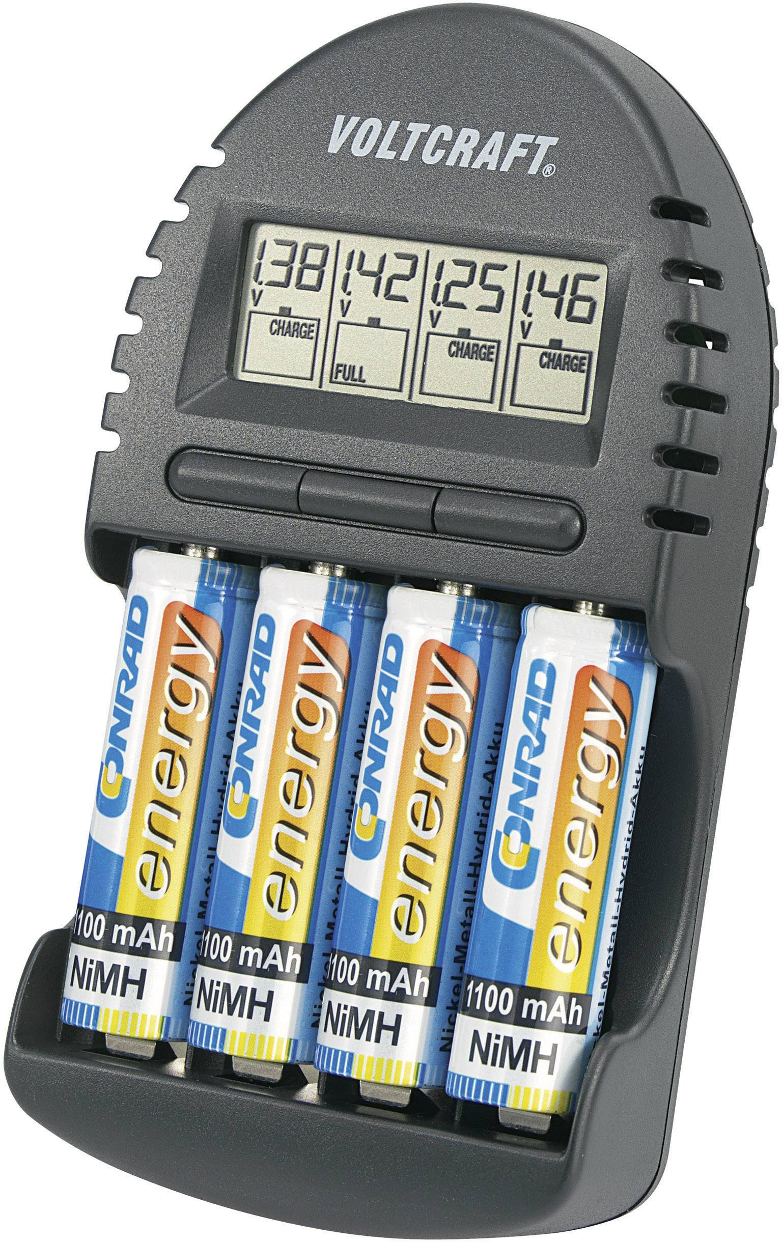 VOLTCRAFT BC-300 Rundzellen-Ladegerät NiMH Micro (AAA), Mignon (AA)