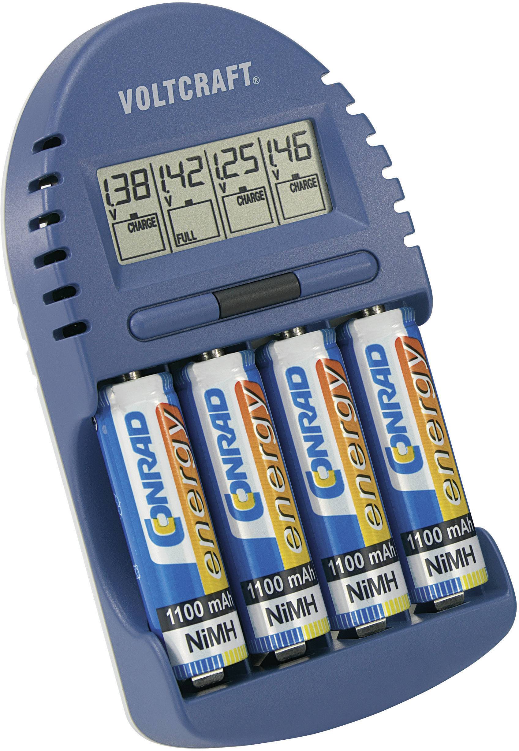 VOLTCRAFT BC-500 Rundzellen-Ladegerät NiMH Micro (AAA), Mignon (AA)