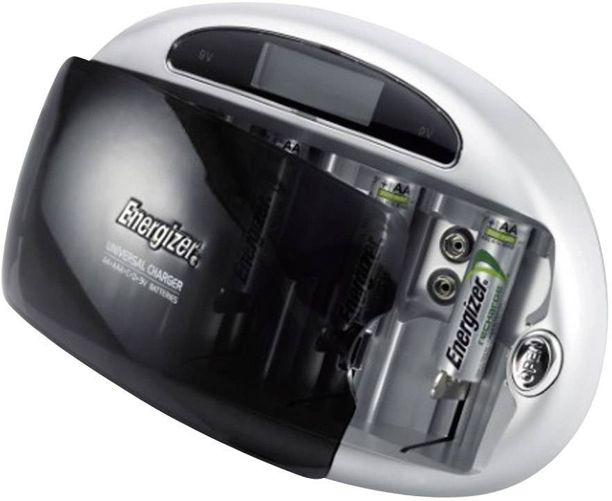 Energizer Universal Charger Rundzellen-Ladegerät NiMH Micro (AAA), Mignon (AA), Baby (C), Mono (D), 9 V Block