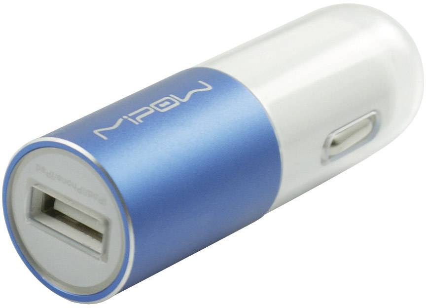 MIPOW CAR-CHARGER USB 12/24 V, BLAU