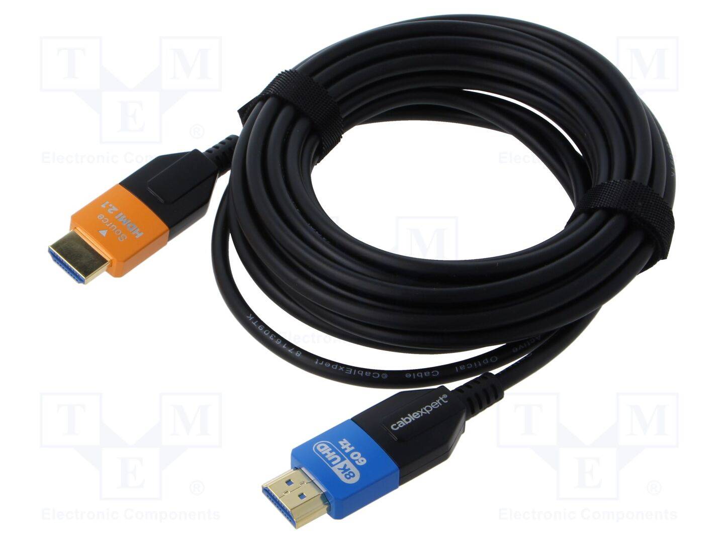 Gembird CC-HDMI8K-AOC-5M HDMI-Kabel HDMI Typ A (Standard) Schwarz, Blau, Orange