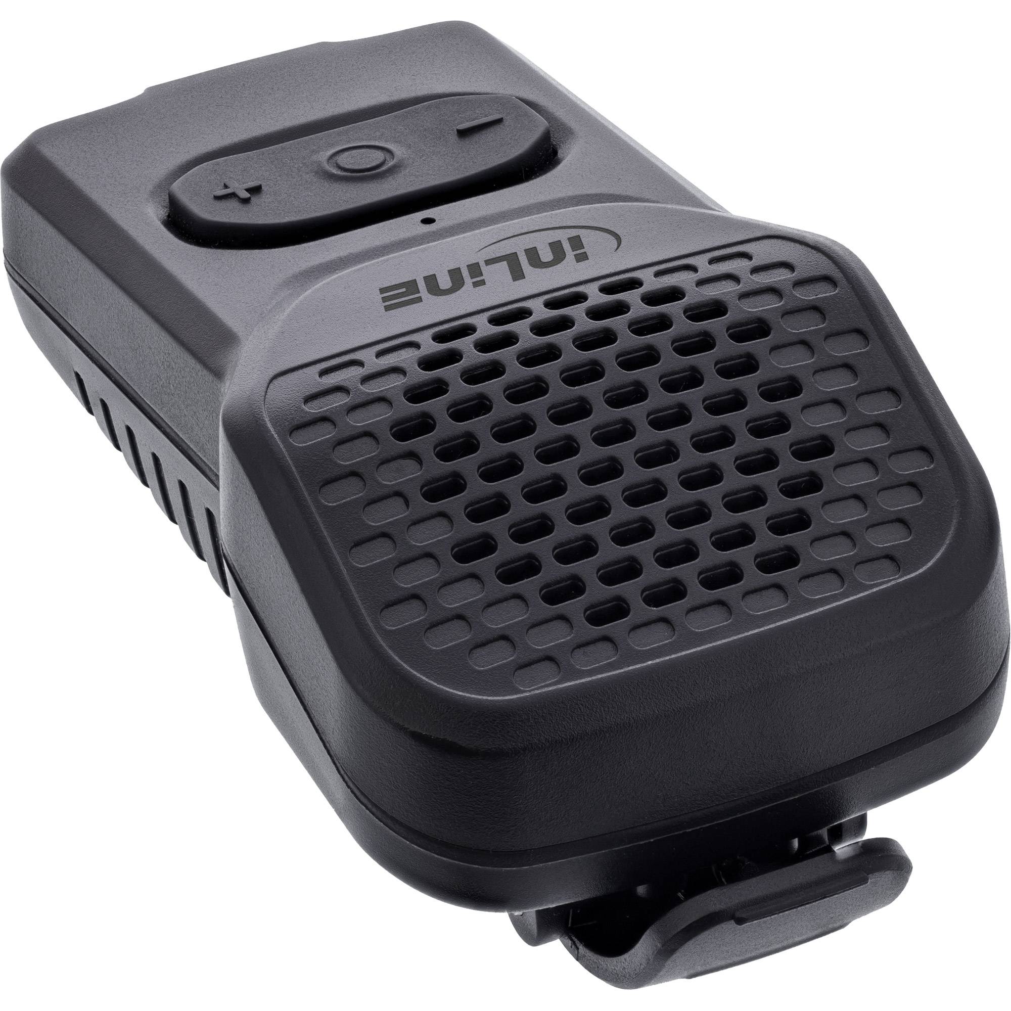 InLine® ClipTone, tragbarer Bluetooth Lautsprecher, Clip, Freisprecheinrichtung Eingabe / Ausgabe