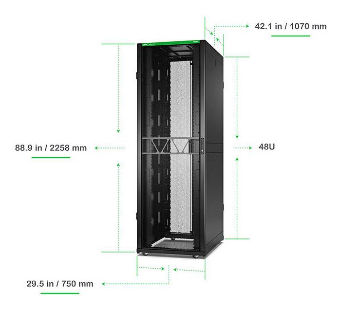 APC NetShelter SX Gen 2 - Schrank Netzwerkschrank - 2258 (H)