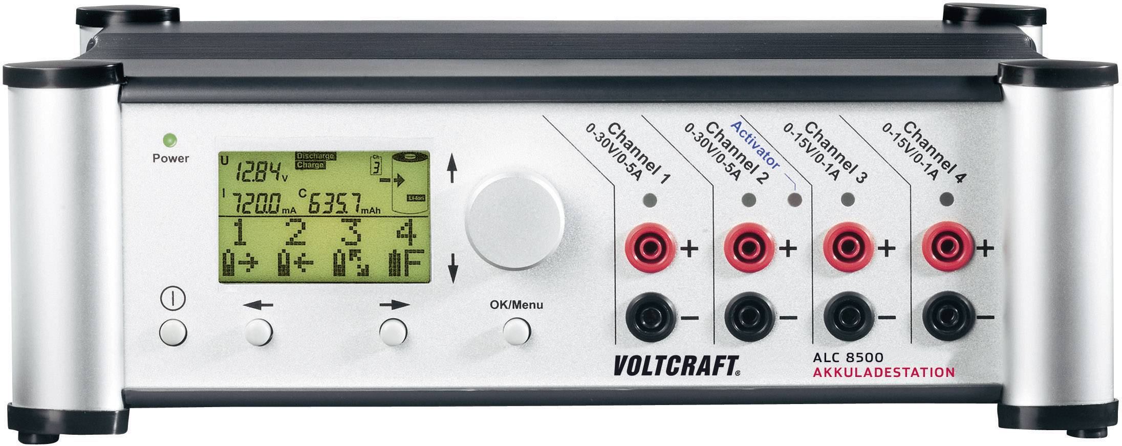 VOLTCRAFT Akkuladestation ALC 8500 Expert mit Kabelsatz Ladestation, Ladegerät ALC 8500