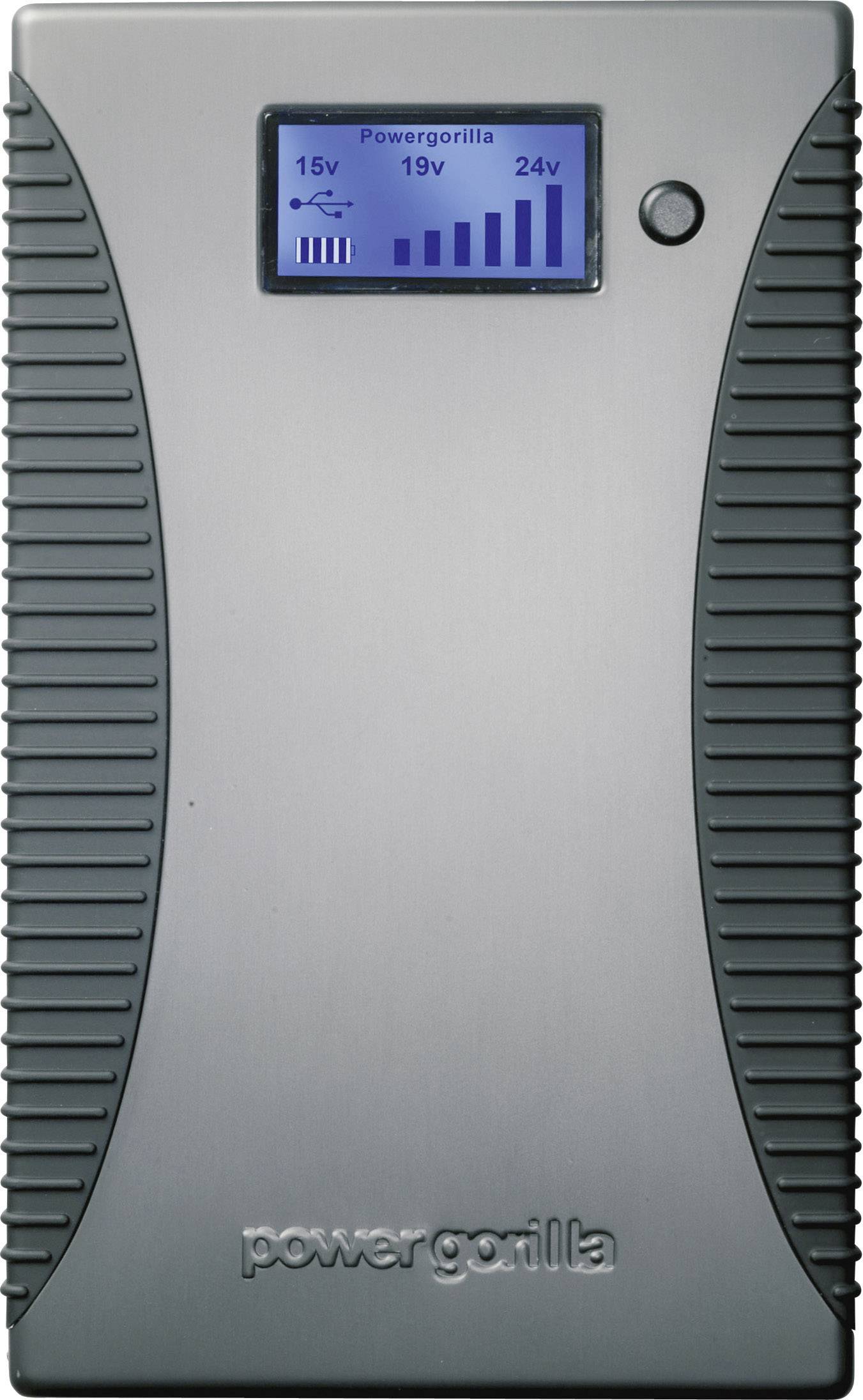 Power Traveller Powergorilla Powerbank 24000 mAh Quick Charge 3.0 LiPo USB-A Schwarz Outdoor, Statusanzeige