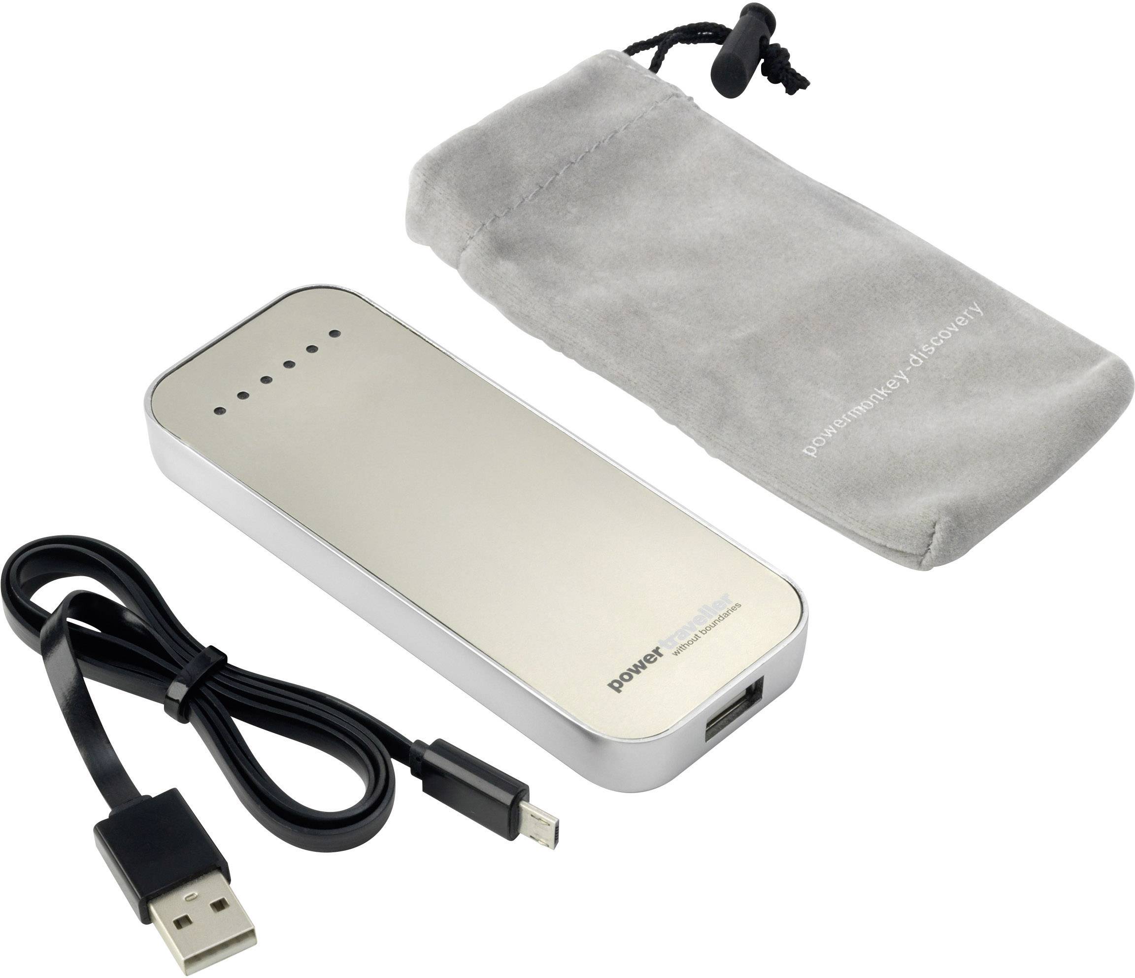 Power Traveller Discovery Powerbank 3500 mAh LiPo Weiß