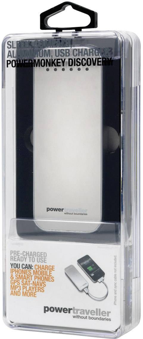 Power Traveller Discovery Powerbank 3500 mAh LiPo Weiß
