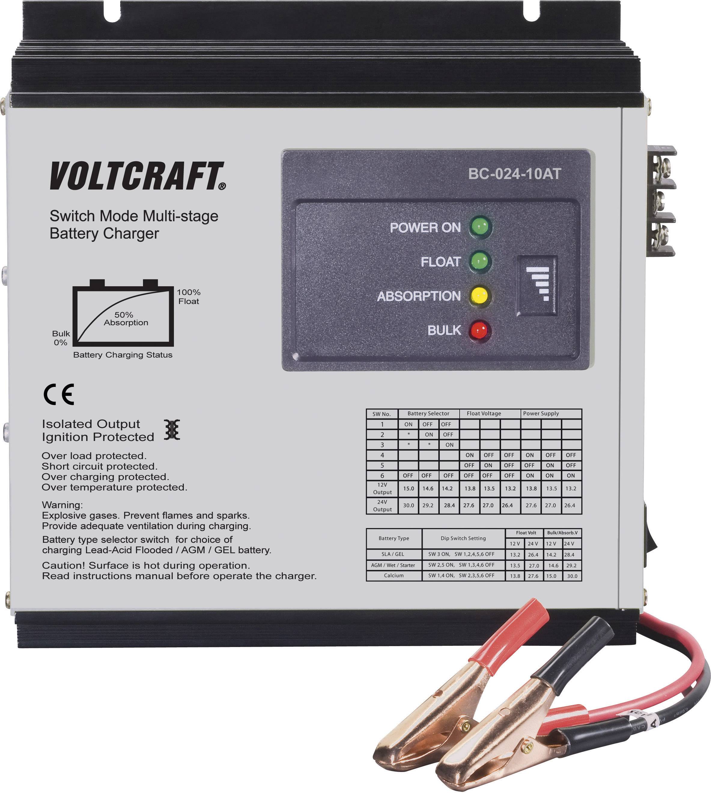 VOLTCRAFT Bleiakku-Ladegerät BC-024-10AT 24 V