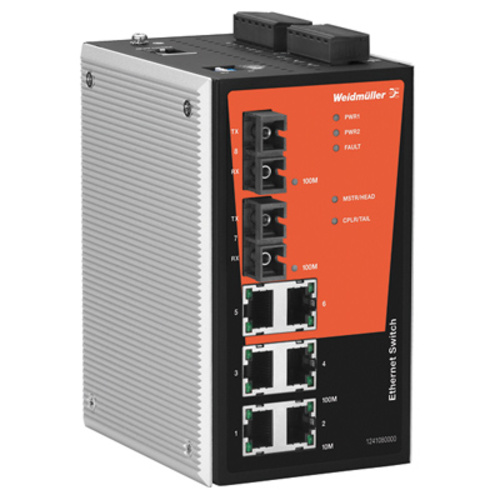 Weidmüller IE-SW-PL08M-6TX-2ST Industrial Ethernet Switch