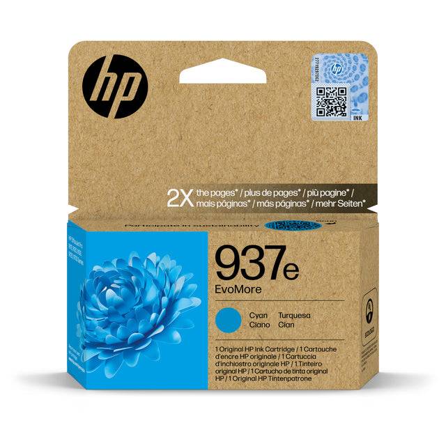 HP 937e EvoMore - Cyan - original - Tintenpatrone