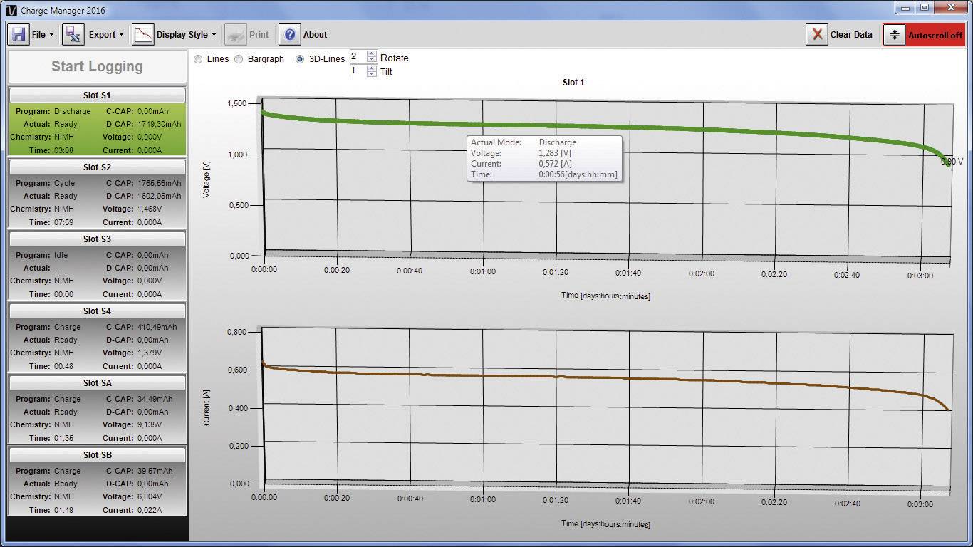 VOLTCRAFT Charge Manager 2016 EU-East Rundzellen-Ladegerät NiCd, NiMH, NiZn Micro (AAA), Mignon (AA), Baby (C), Mono (D), 9V Block