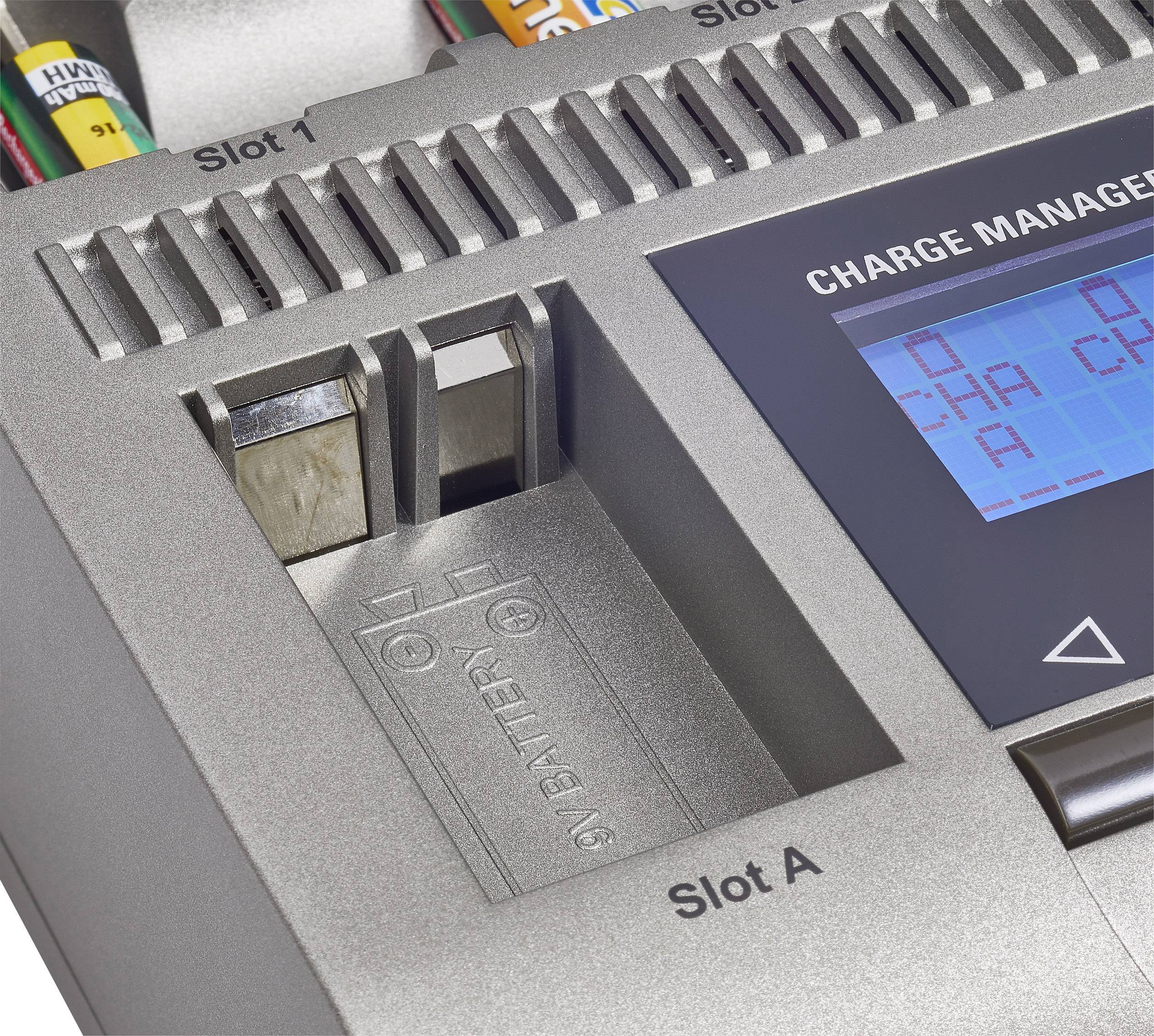 VOLTCRAFT Charge Manager 2016 EU-East Rundzellen-Ladegerät NiCd, NiMH, NiZn Micro (AAA), Mignon (AA), Baby (C), Mono (D), 9V Block