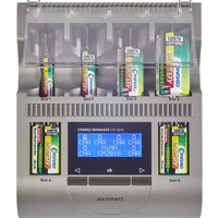 VOLTCRAFT Charge Manager CM2016 Rundzellen-Ladegerät NiCd, NiMH, NiZn Micro (AAA), Mignon (AA), Baby (C), Mono (D), 9V Block VOLTCRAFT Charge Manager CM2016 Rundzellen-Ladegerät NiCd, NiMH, NiZn Micro (AAA), Mignon (AA), Baby (C), Mono (D), 9V Block