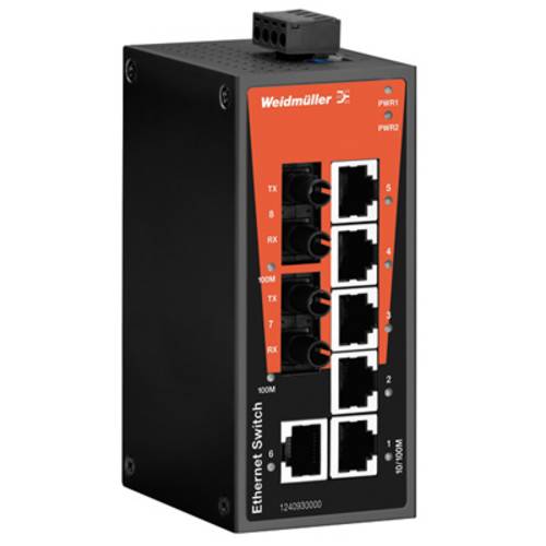 Weidmüller 1240930000 IE-SW-BL08-6TX-2ST Industrial Ethernet Switch