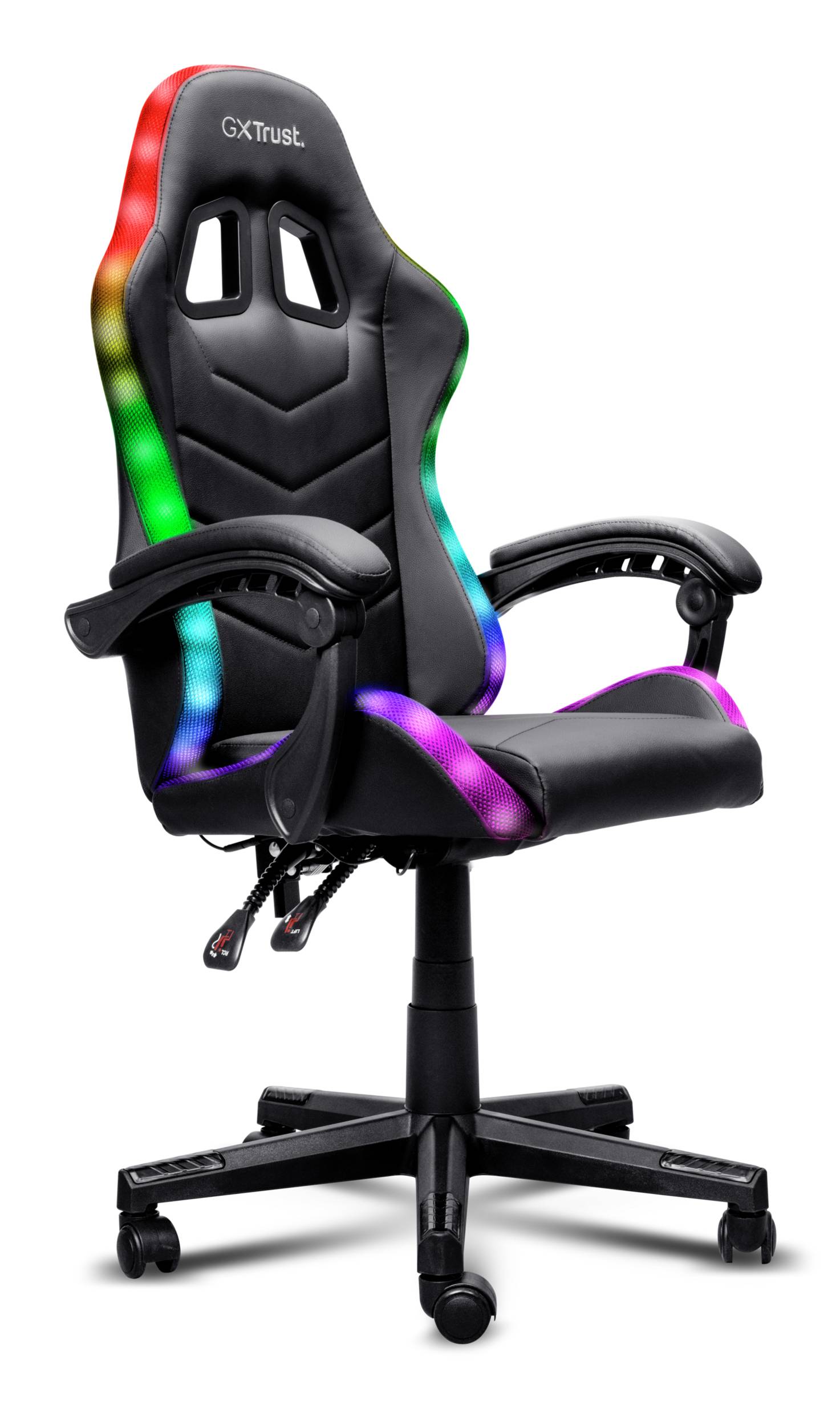 Trust 25979, PC-Gamingstuhl, 110 kg, Gepolsterter Sitz, Gepolsterte Rückenlehne, 180 cm, Schwarz