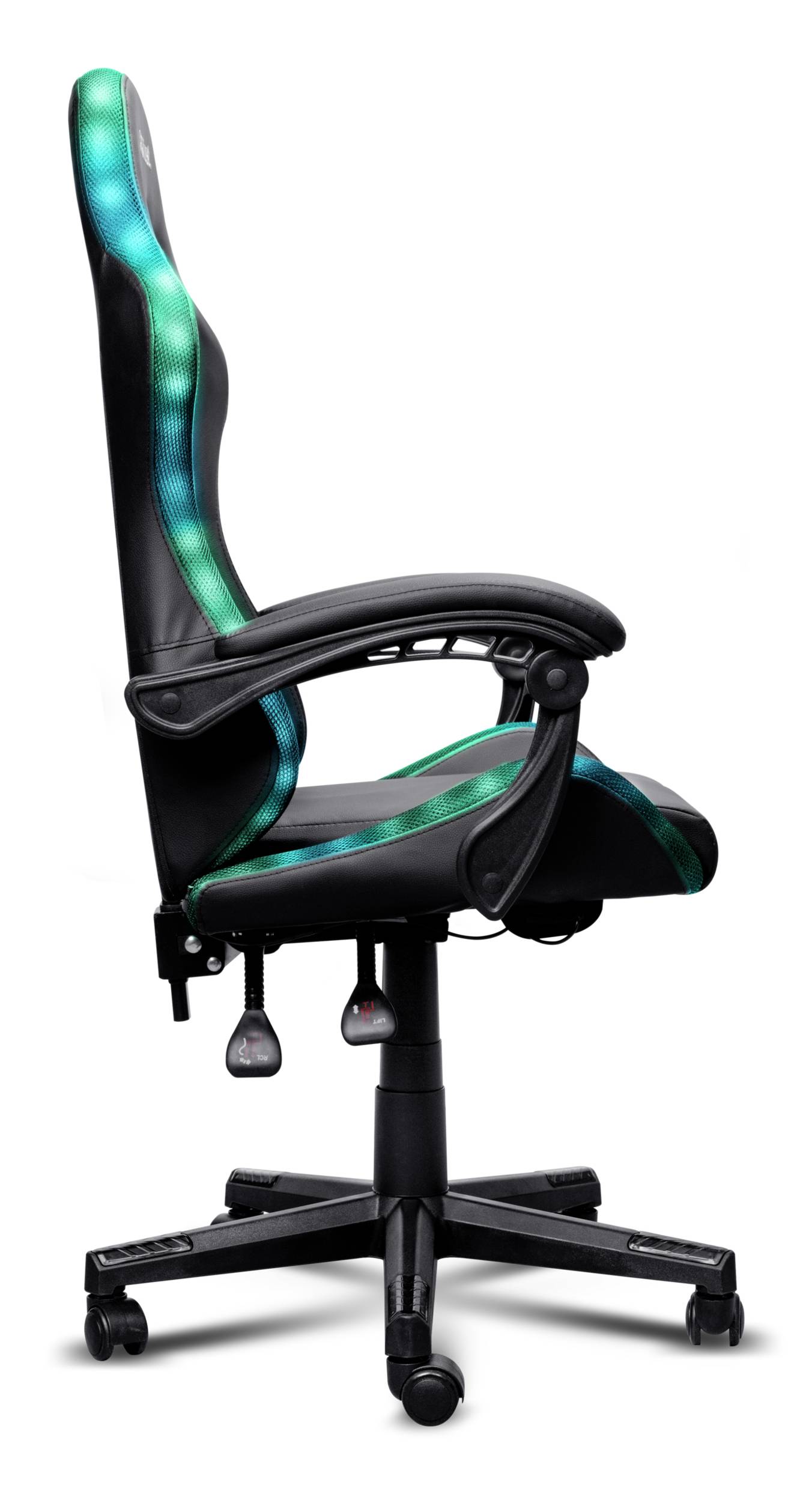 Trust 25979, PC-Gamingstuhl, 110 kg, Gepolsterter Sitz, Gepolsterte Rückenlehne, 180 cm, Schwarz