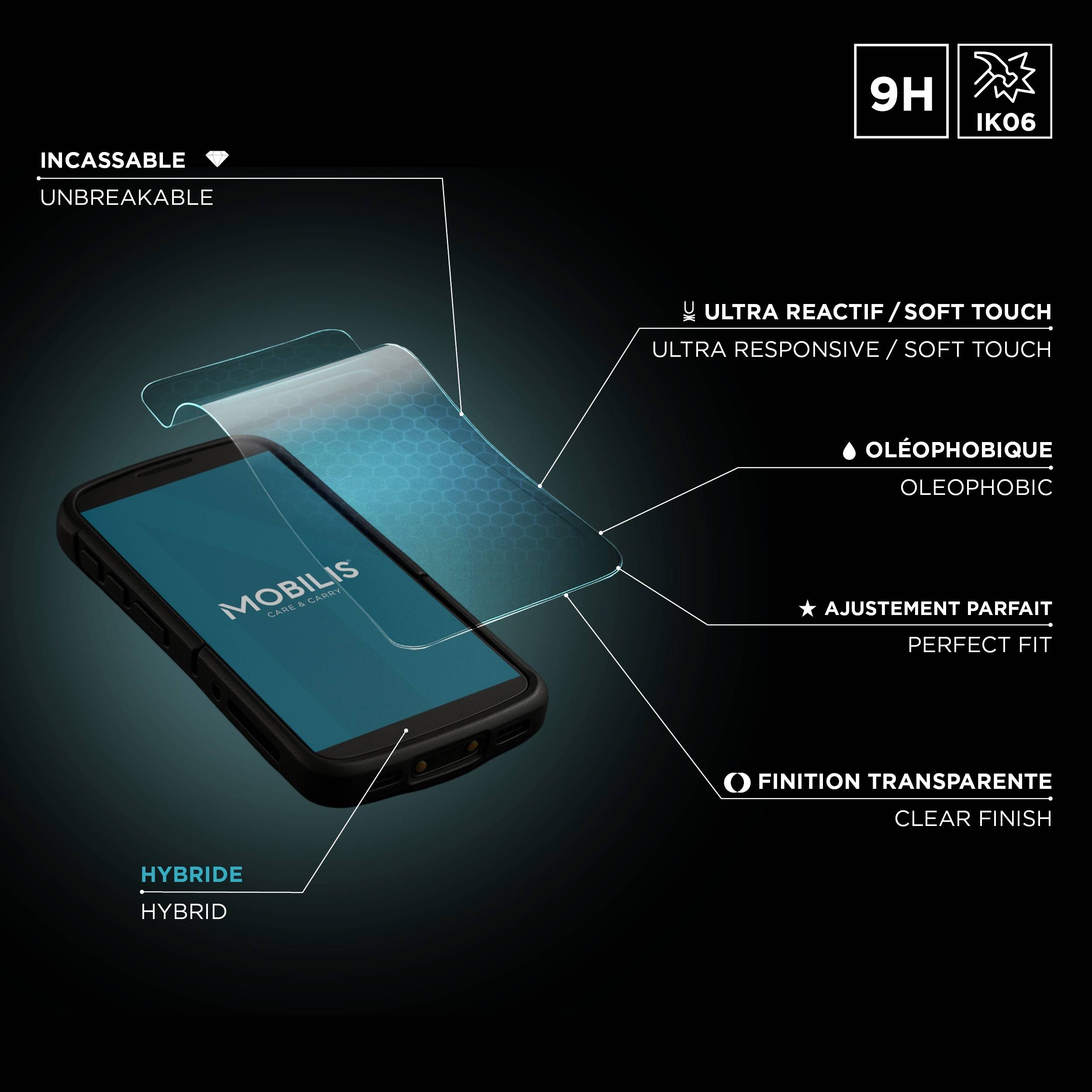 Mobilis Screen Protector Nano Ceramic 9H - Ik06 Clear for Zebra