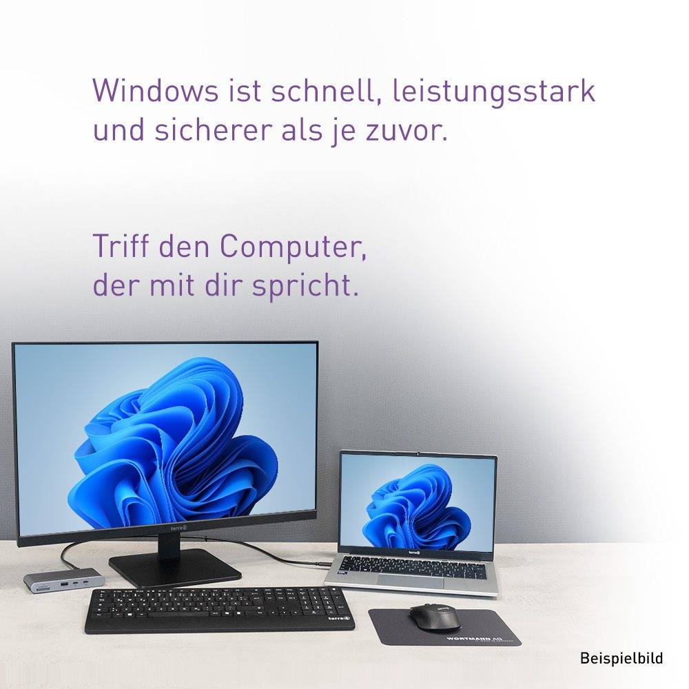 TERRA MOBILE 1516R, Intel® Core™ i3, 39,6 cm (15.6"), 1920 x 1080 Pixel, 8 GB, 500 GB, Schwarz