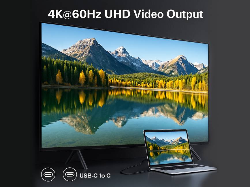 Equip Adapter USB-C->USB-C+HDMI PD100W 4K/ 60Hz 3.00m Alu.
