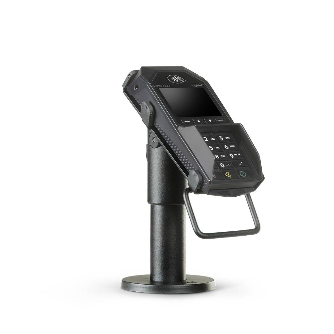 Ergonomic Solutions SpacePole Payment ING3000-D-02, POS-Halterung, Schwarz, Metall, 210°, 10 - 70°, Ingenico
