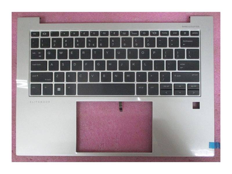HP - Ersatztastatur Notebook - mit ClickPad - hinterleuchtet - QWERTY - International Englisch - mit obere Abdeckung - f