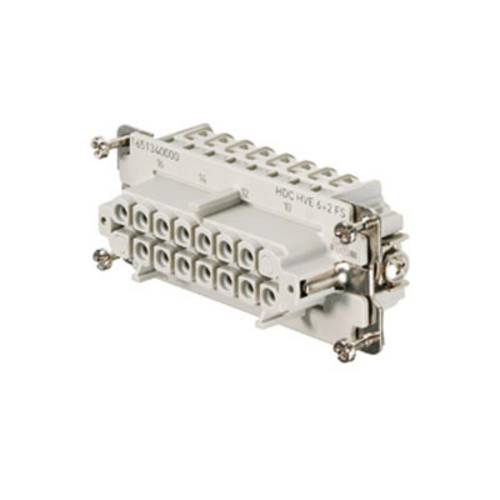 Weidmüller 1651340000 Buchseneinsatz RockStar® HDC HVE 6 + 2 + PE Schrauben 1 St.
