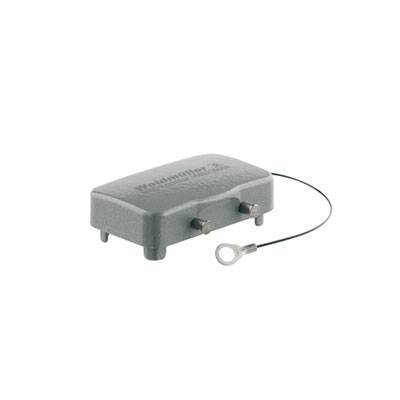 Ein grauer elektronischer Bauteil mit Kabel, beschriftet mit 'Weidmüller'.