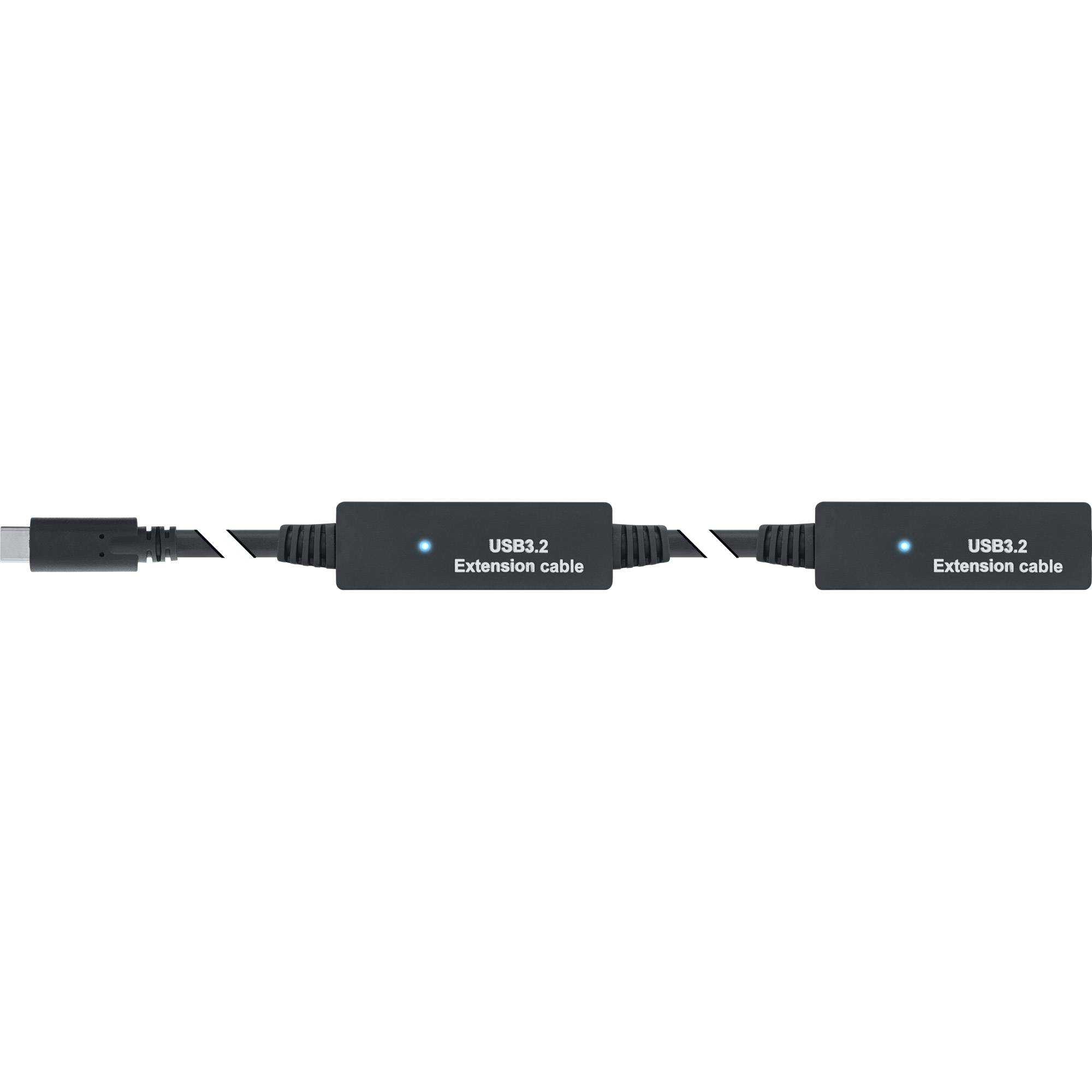 InLine USB 3.2 Gen.1 Aktiv-Verlängerung USB-C Stecker an Buchse 10m Kabel Digital/Daten Verlängerungskabel 10 m