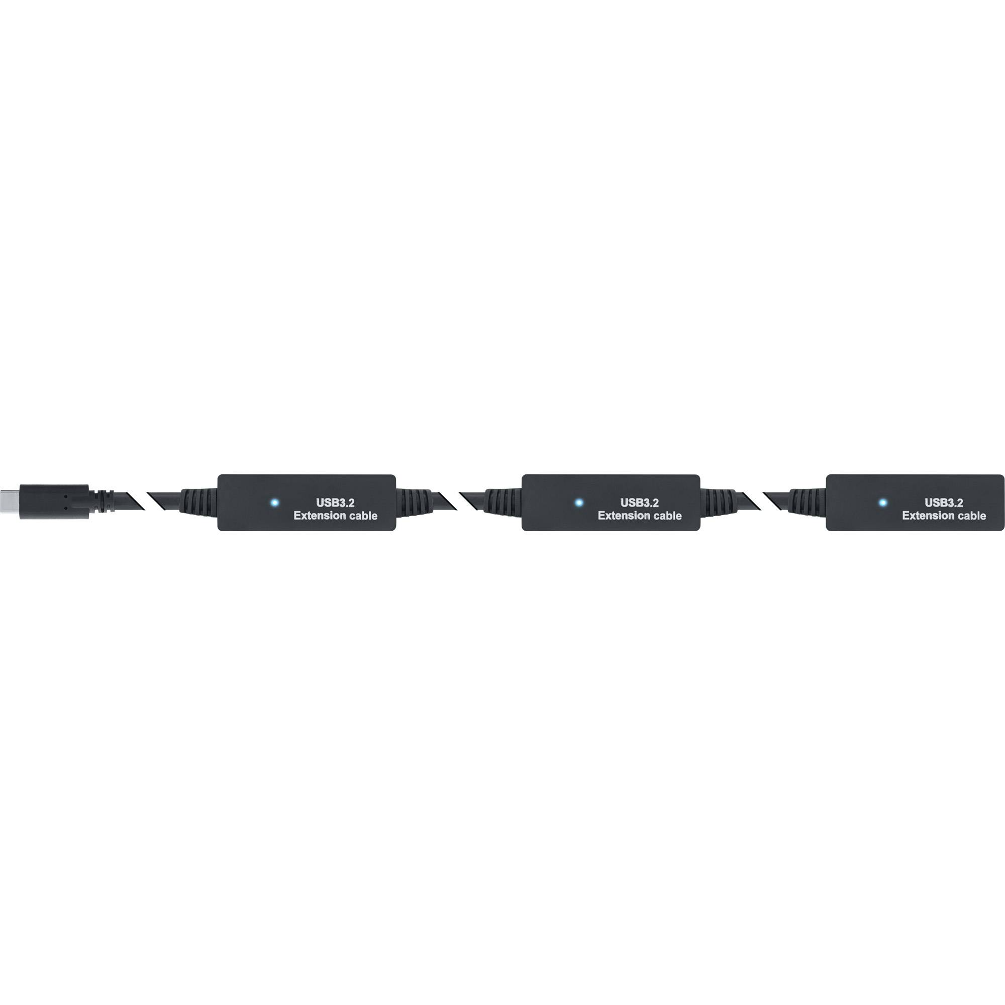 INLINE - USB 3.2 Gen.1 Aktiv-Verlängerung - USB-C Stecker an USB-C Buchse - 15m