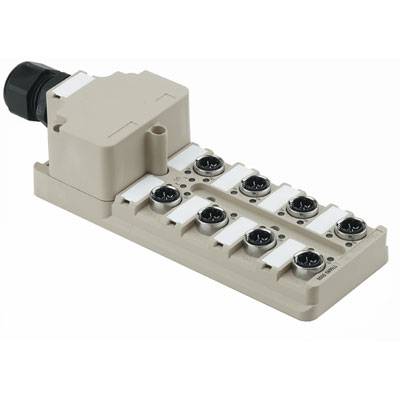 Weidmüller SAI-8-M 4P IDC 1766800000 Sensor/Aktorbox passiv M12-Verteiler mit Metallgewinde 1 St.