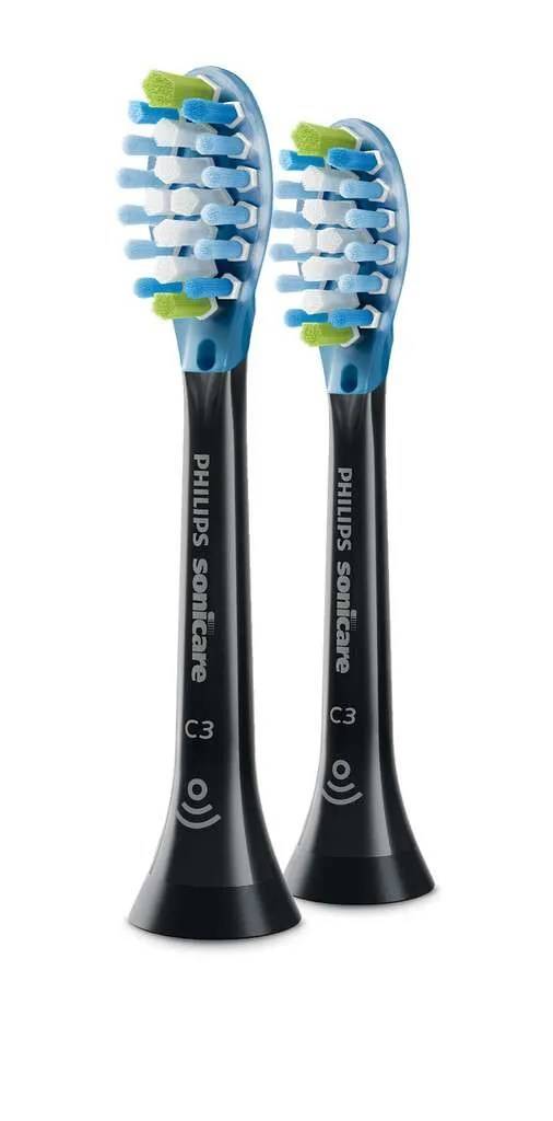 Philips Sonicare C3 Premium Plaque Defense HX9042/88 Aufsteckbürsten 2 Stück schwarz