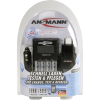 Ansmann Powerline 4 Pro Rundzellen-Ladegerät NiCd, NiMH Micro (AAA), Mignon (AA) Ansmann Powerline 4 Pro Rundzellen-Ladegerät NiCd, NiMH Micro (AAA), Mignon (AA)