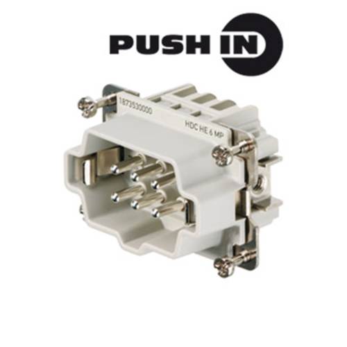 Weidmüller 1873530000 Stifteinsatz RockStar® HDC HE 6 + PE Push-In-Klemme 1 St.