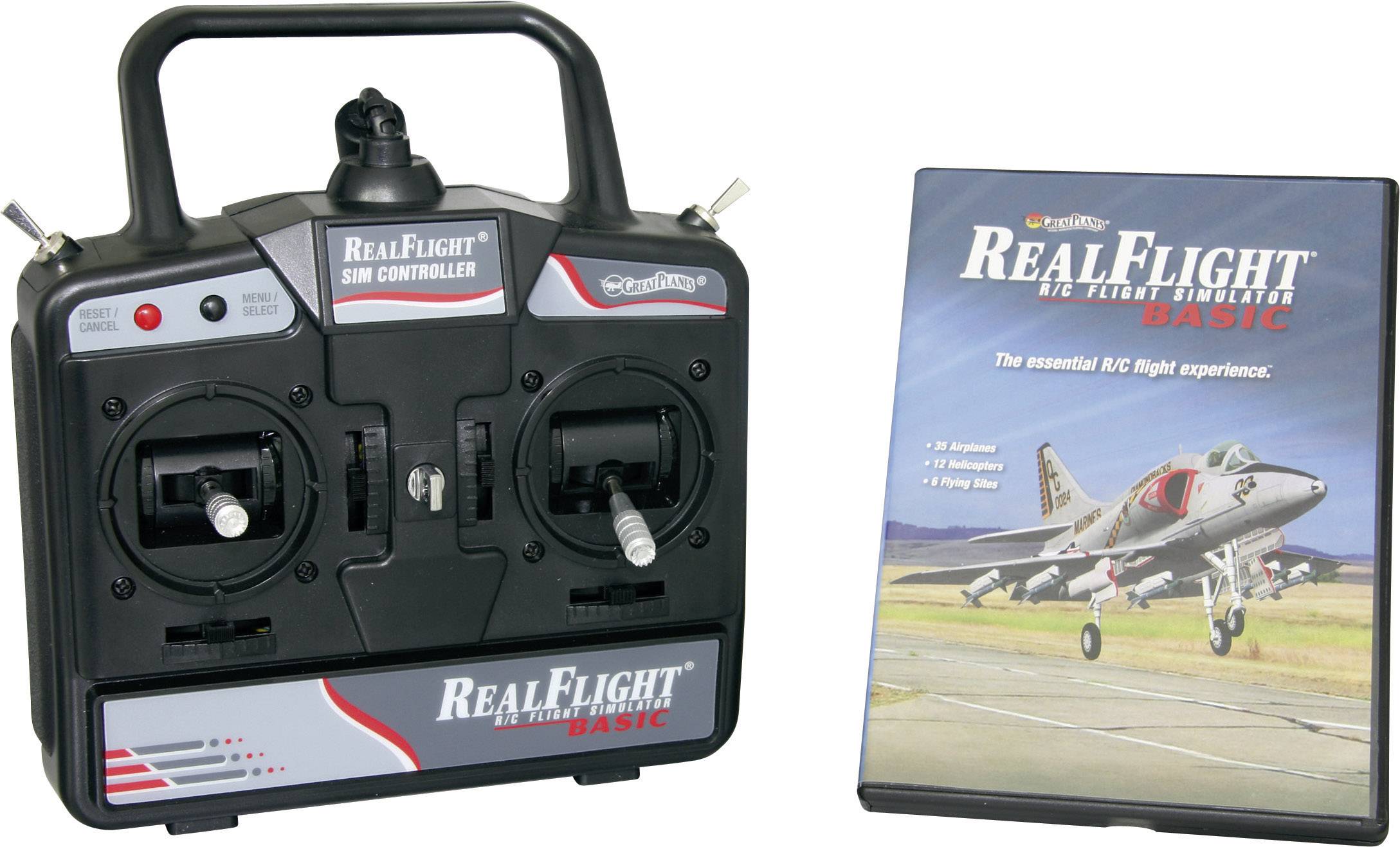 Modellbau Flugsimulator inkl. Fernsteuerung Real Flight Basic